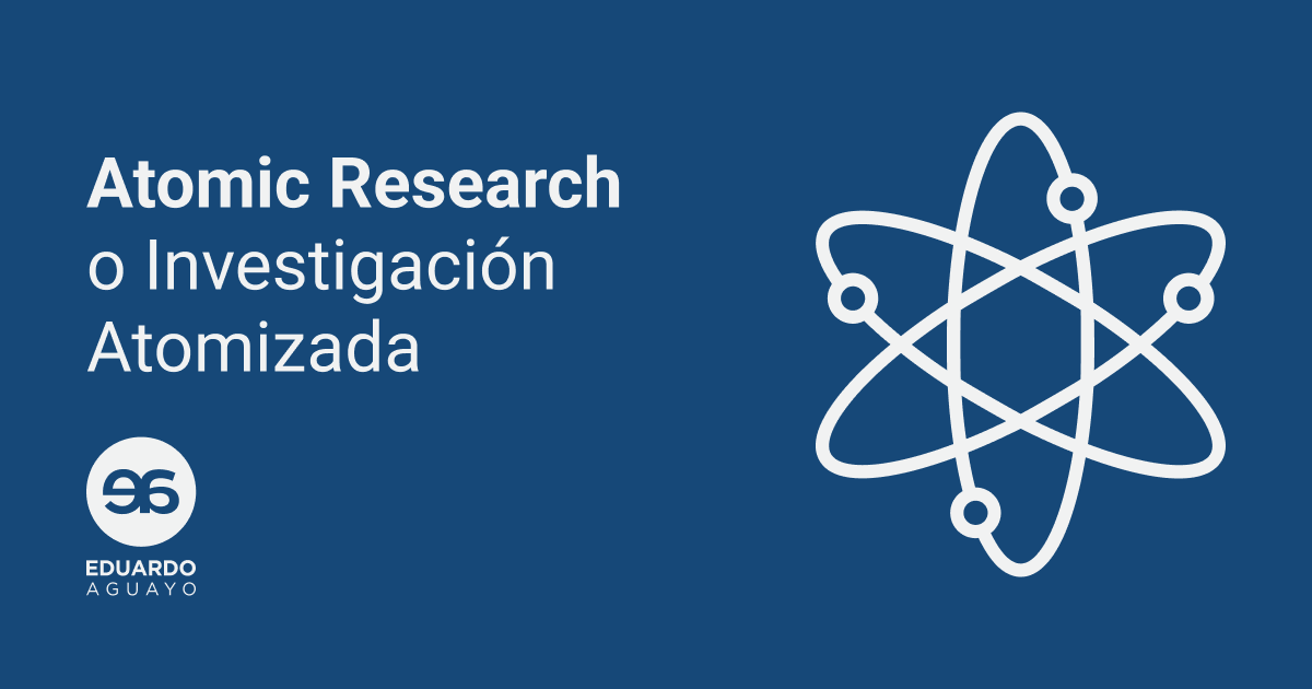 ¿Qué es Atomic UX Research o investigación atomizada en UX? - design research repositorio de investigación lean research gestión del conocimiento 